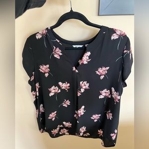Black flowery women’s blouse for sale